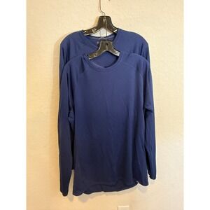 2 Patagonia Capilene Midweight Baselayer Long Sleeve navy Men's Size‎ XL